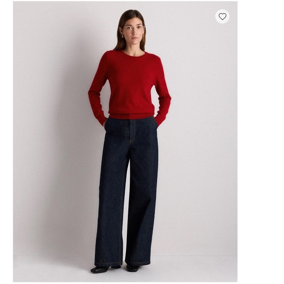 Quince 100% Mongolian Cashmere Crewneck Womens Sweater Large Luxury Old Money - Picture 6 of 7